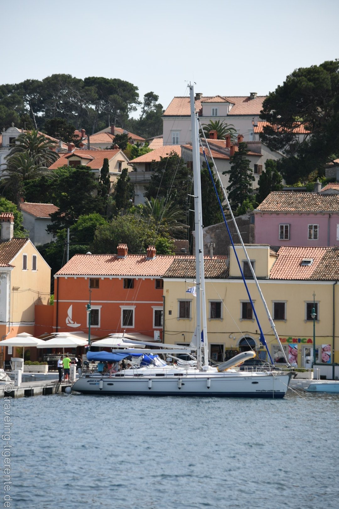 Yacht in Mali Lošinj.