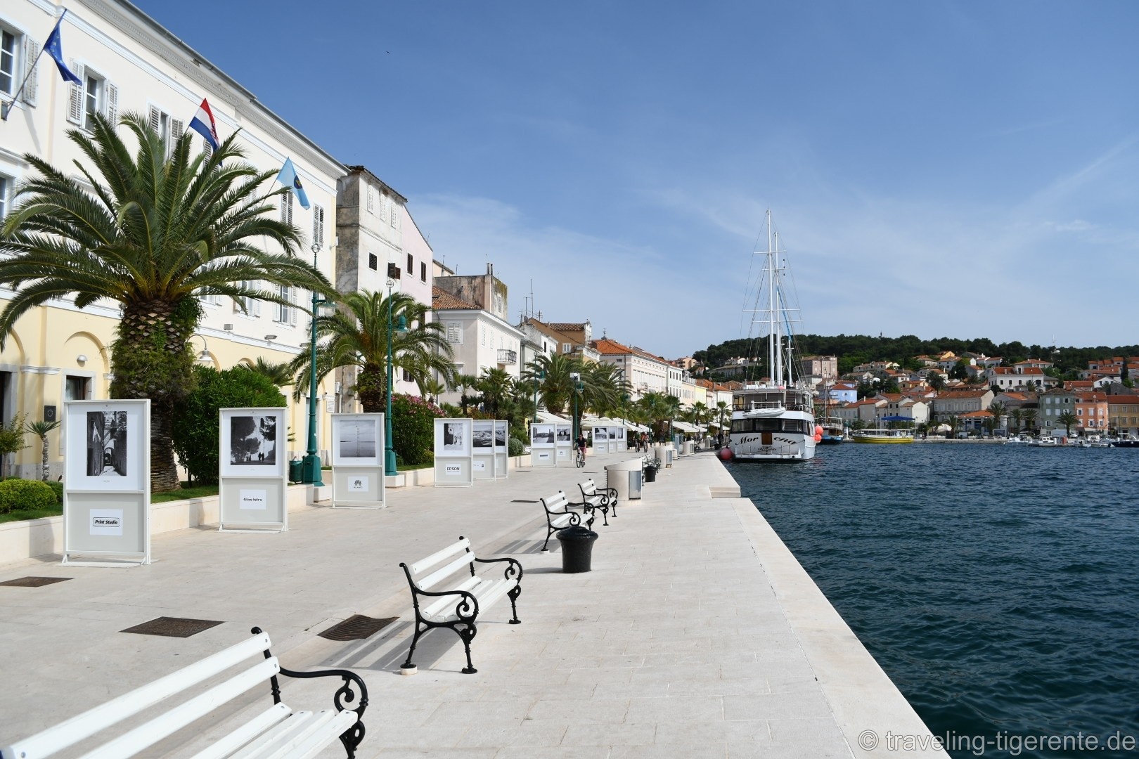 Die malerische Promenade von Mali Lošinj.